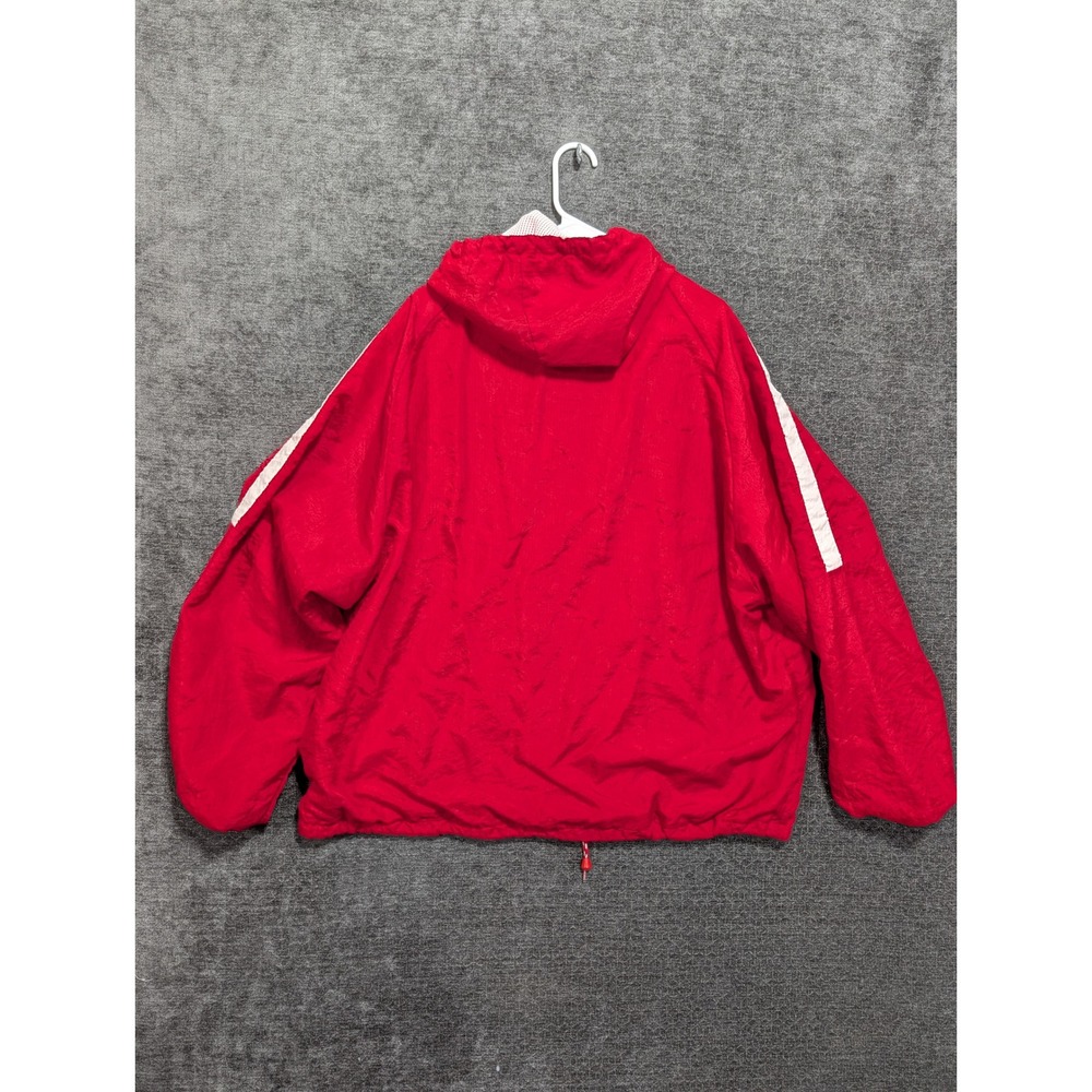 Vintage Swingster Ohio State Buckeyes Windbreaker Jacket Red XXL Made in USA - Picture 2 of 8
